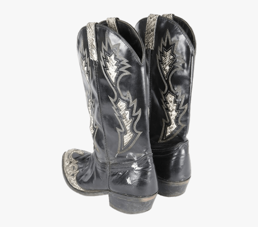 Pair Of Black Cowboy Boots - Cowboy Boot, HD Png Download, Free Download