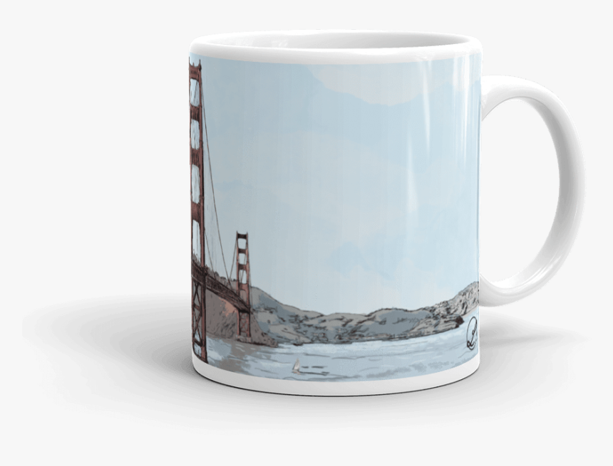 San Francisco Golden Gate Bridge Coffee Mug 11 Oz - Coffee Cup, HD Png Download, Free Download