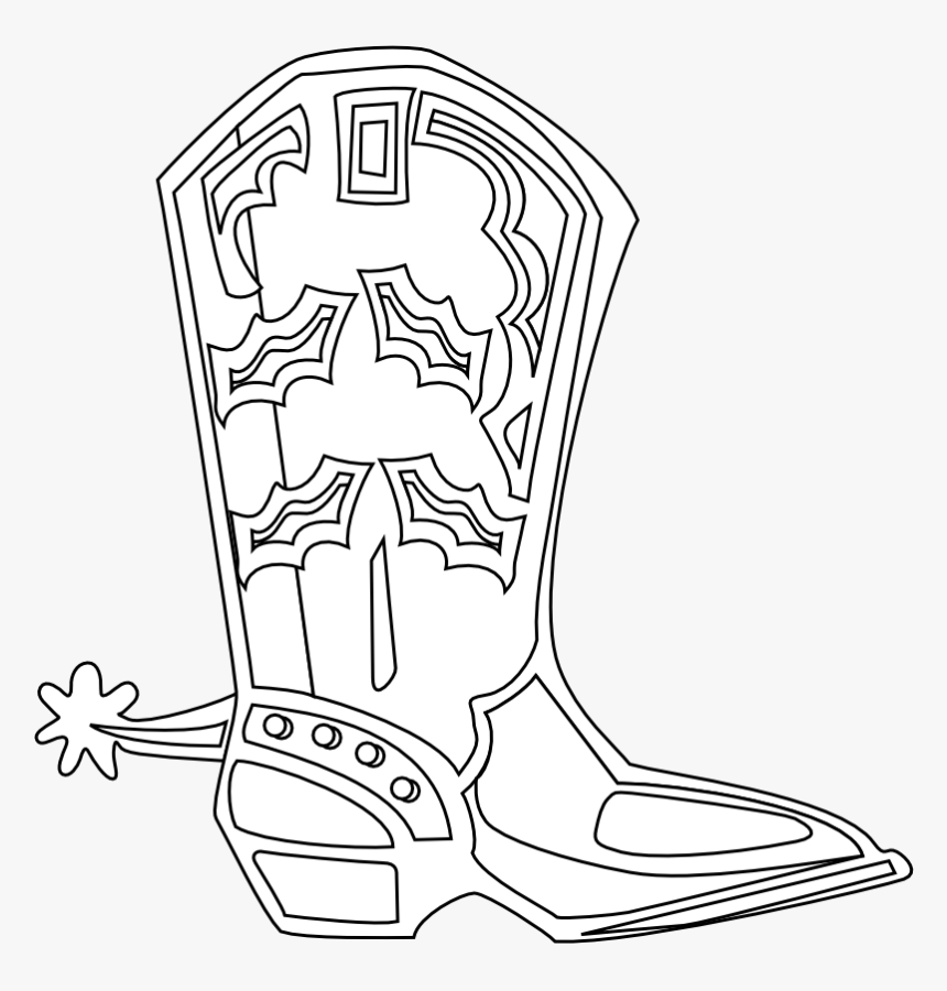White Cowboy Boot Svg, HD Png Download, Free Download
