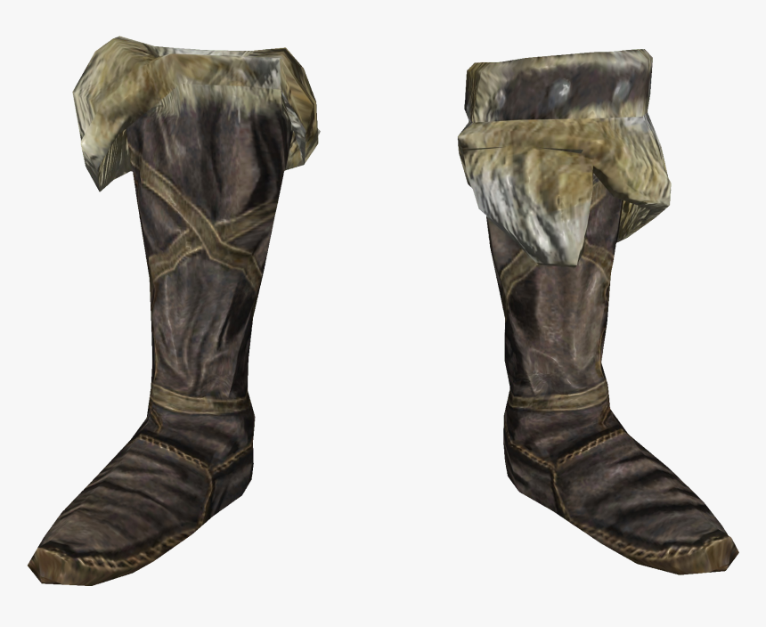 Transparent Skyrim Armor Png - Hide Boots, Png Download, Free Download