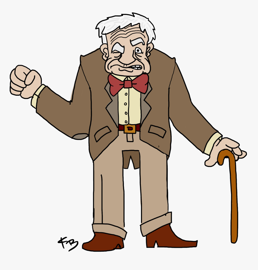 Old Man Transparent Background Png - Cartoon Drawing Of Old Man, Png Download, Free Download