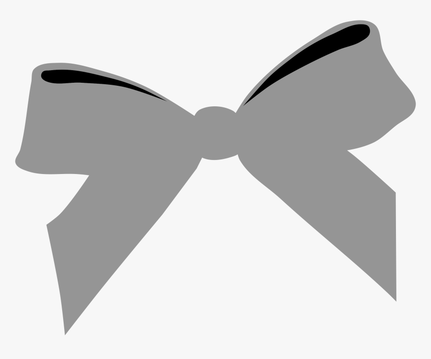 Cartoon Black Bow Tie - Ribbon Bow Silhouette, HD Png Download, Free Download