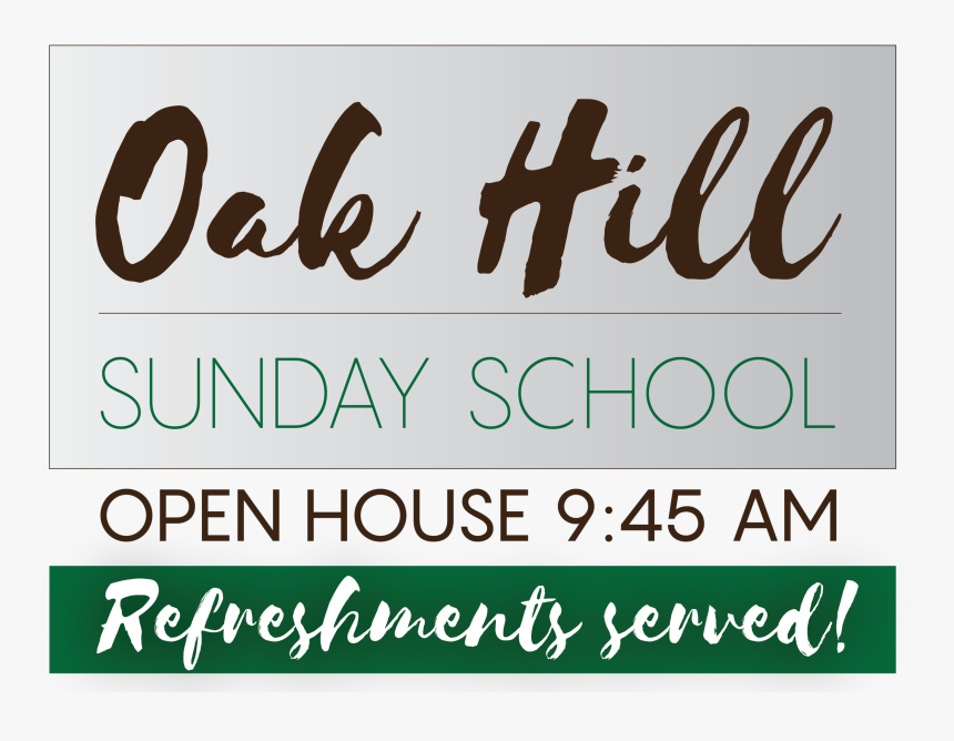 Sunday School Open House, HD Png Download, Free Download