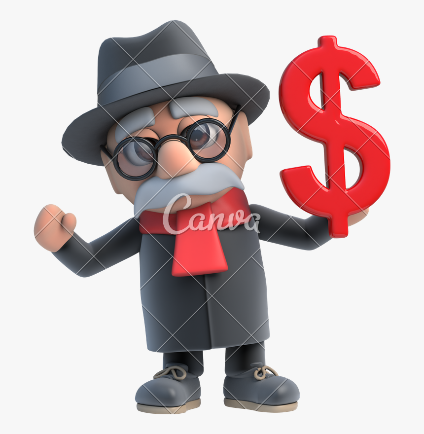 Cartoon Old Man - Canva, HD Png Download, Free Download
