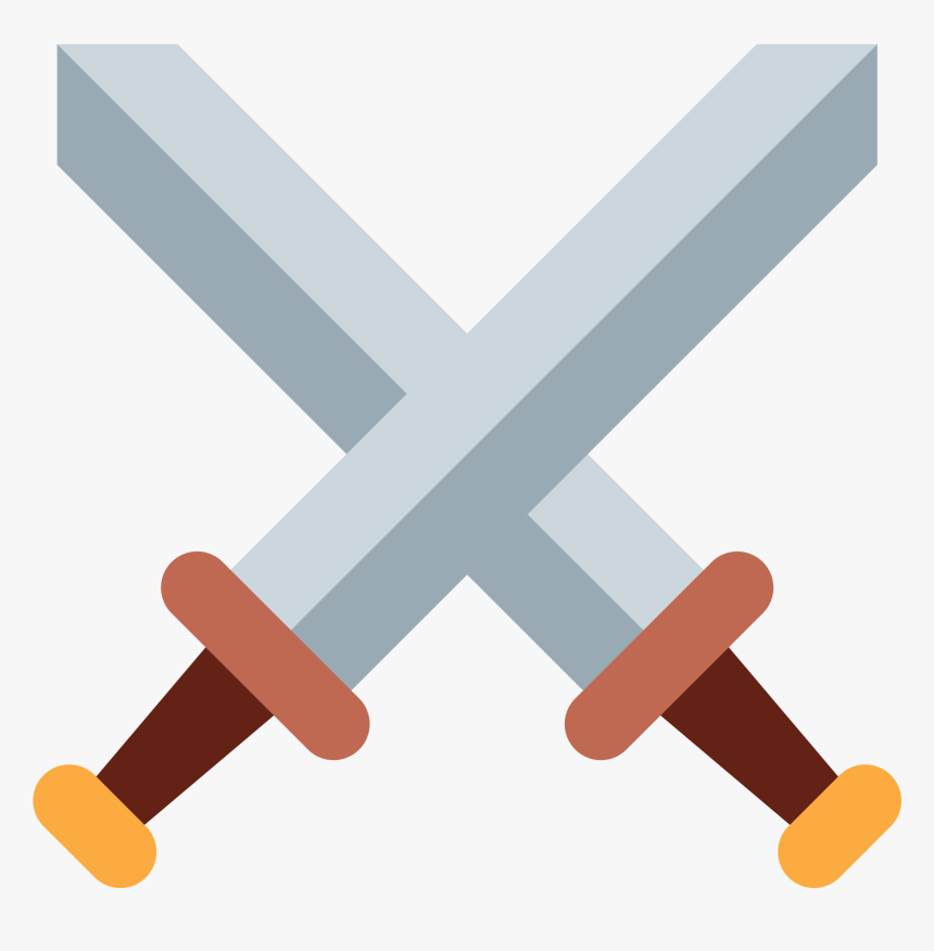 Transparent Crossed Sword Clipart - Crossed Swords Emoji, HD Png Download, Free Download