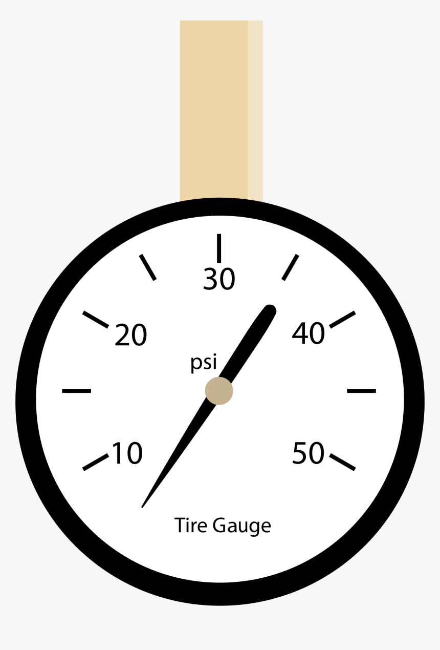 Tracks Clipart Tire Tread - Pressure Gauge Clipart, HD Png Download, Free Download