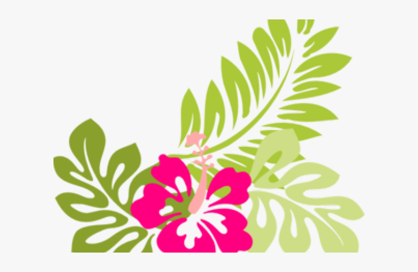 Transparent Luau Clip Art - Hibiscus Clip Art, HD Png Download, Free Download