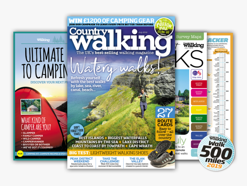 July Issue Splay - Walking And Hiking Magazines, HD Png Download, Free Download