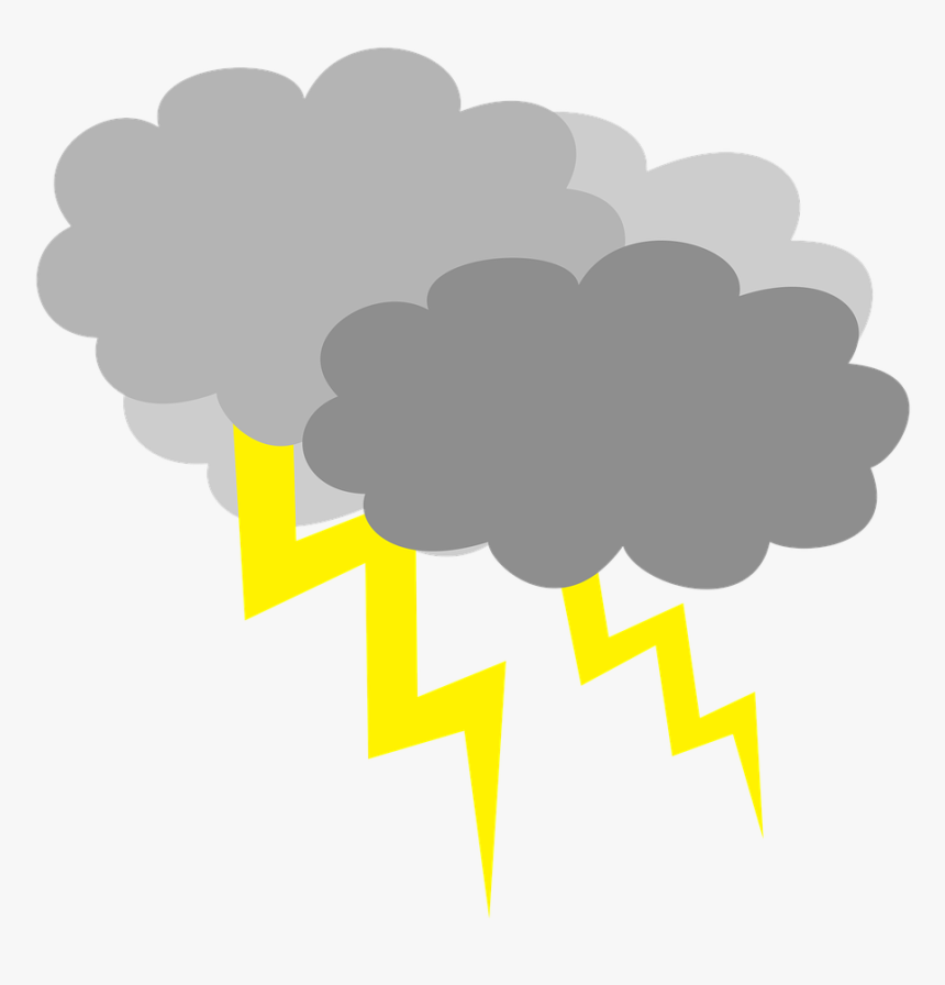 Cloud Cover With The Storm Storm Lightning Free Picture - Transparent Background Wind Gif, HD Png Download, Free Download