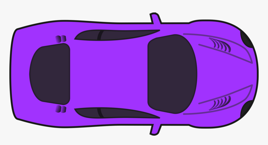Purple Racing Car Clipart By Qubodup - Car Clipart Top View, HD Png Download, Free Download