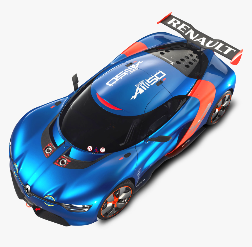 Renault Alpine Top View Car Png Image - Alpine A110-50, Transparent Png, Free Download