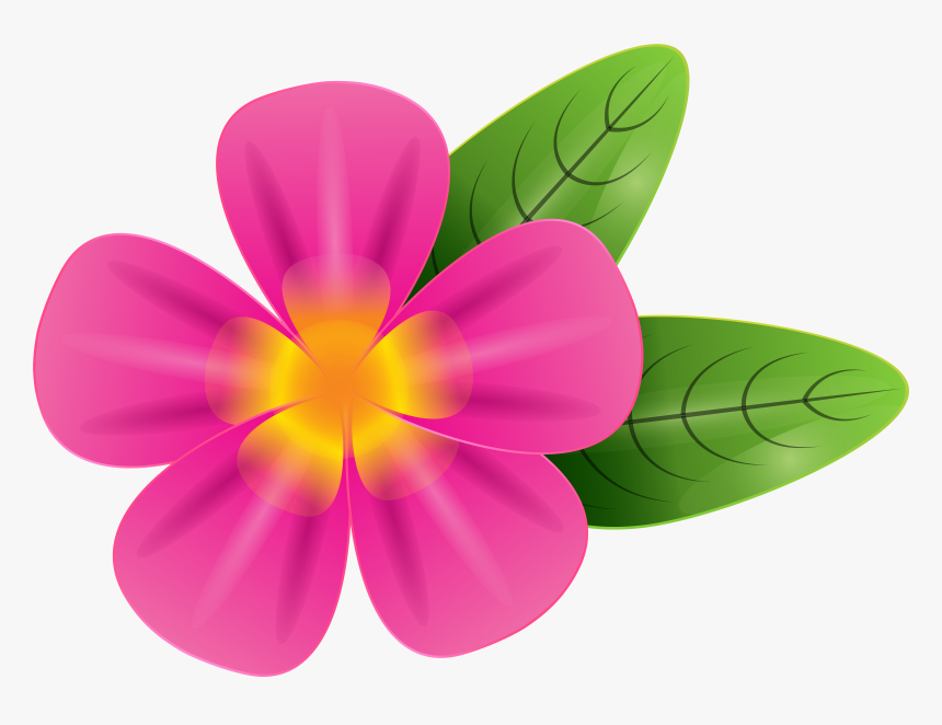 Pink Vector Tropical Flowers Seamless Pattern - Plumeria Clip Art, HD Png Download, Free Download