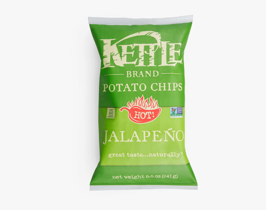 Jalapeno Potato Chips - Sea Salt Kettle Cooked Chips, HD Png Download, Free Download