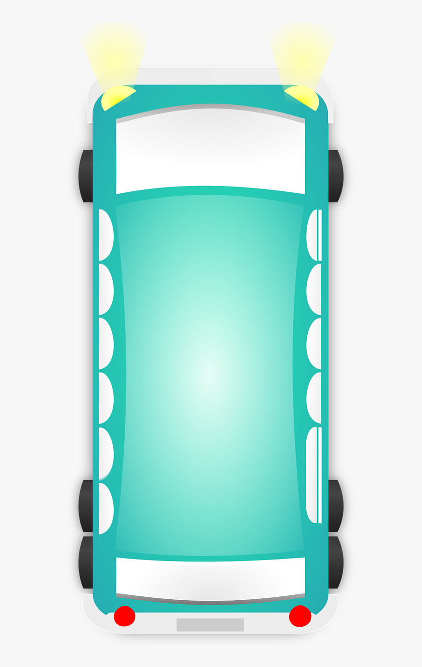 Bus Car Top View Png, Transparent Png, Free Download