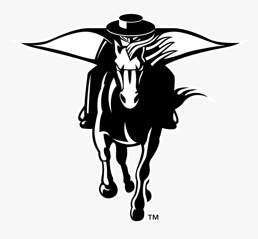 Texas Tech Red Raiders Logo Black And White - Masked Rider Texas Tech Clipa...