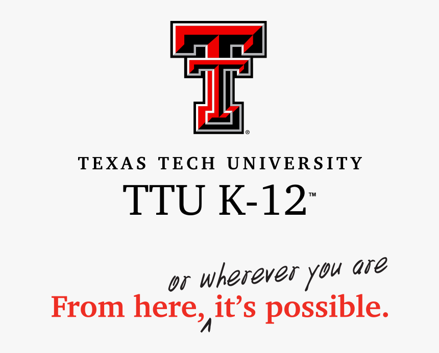 Ttu K-12 Logo - Texas Tech University, HD Png Download, Free Download