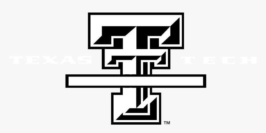 Texas Tech Red Raiders Logo Black And White - Texas Tech Black And White Logo, HD Png Download, Free Download