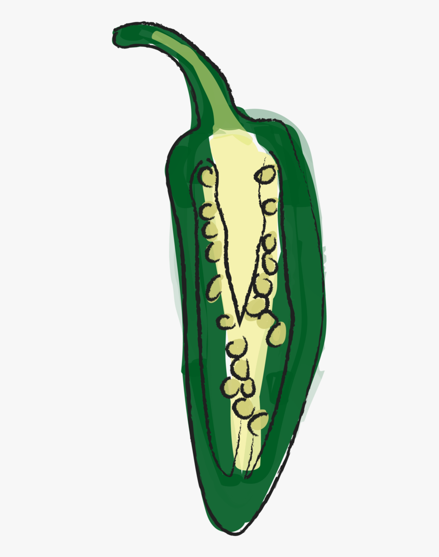 Jalapeno-01 - Serrano Pepper, HD Png Download, Free Download