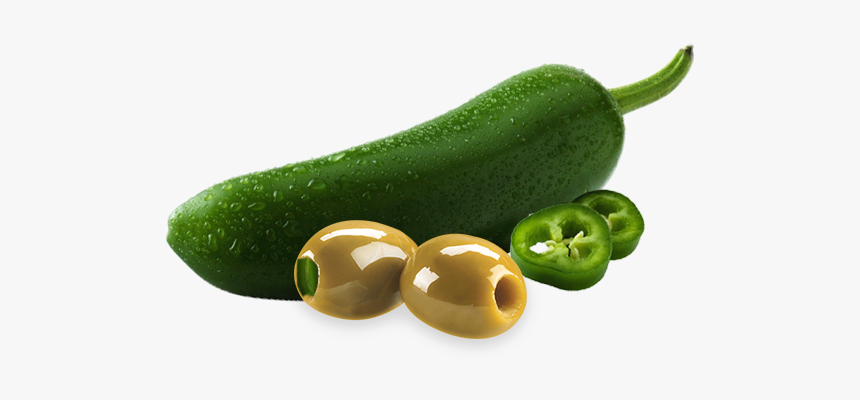 Chalkidiki Olives Stuffed With Jalapenos Pepper - Zucchini, HD Png Download, Free Download