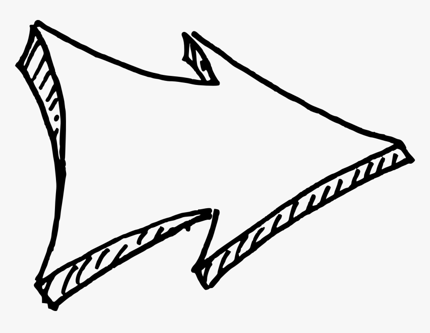 26 Arrow Drawing Vol - Black And White Arrow Clipart, HD Png Download, Free Download