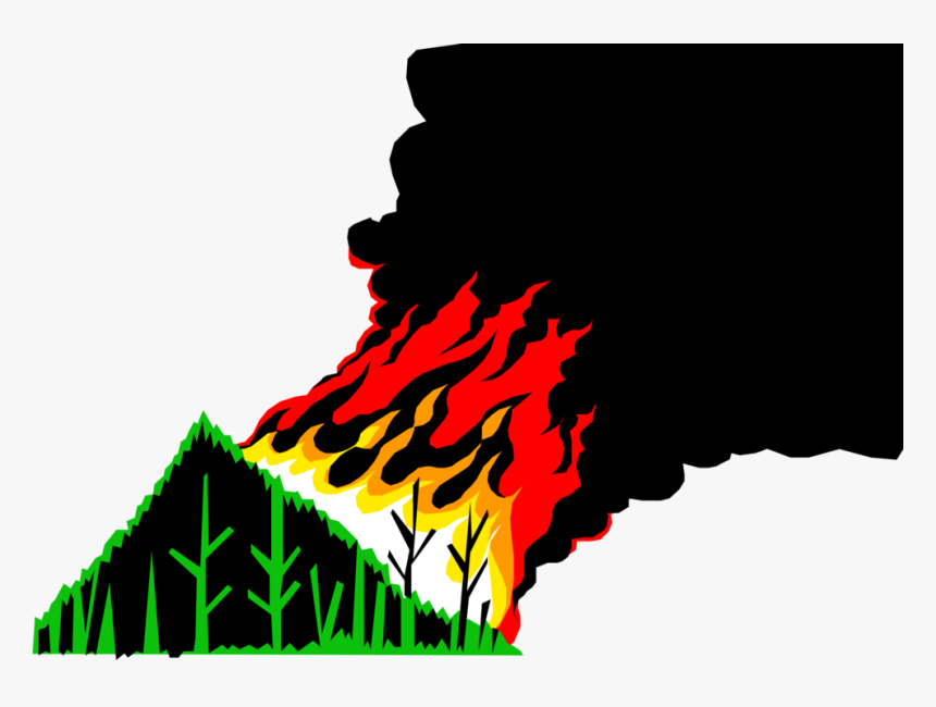 Vector Illustration Of Environmental Disaster Raging - Transparent Forest Fire Png, Png Download, Free Download