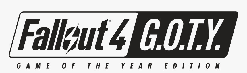 Return To The Wasteland On September 26 With Fallout - Fallout 4 Game Of The Year Logo, HD Png Download, Free Download