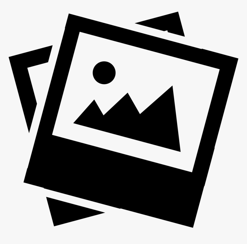 Pictures Images Photos Polaroid - White Polaroid Icon Png, Transparent Png, Free Download