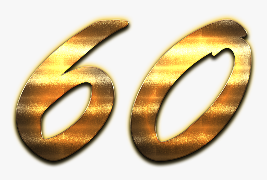 60 Number Golden Png - Transparent Gold 60 Png, Png Download, Free Download