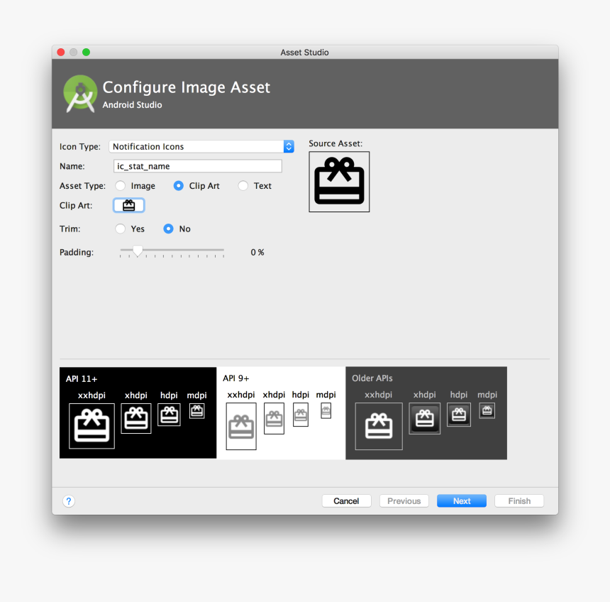 Android Image Asset Notification Icon - Notification Icon Android Studio, HD Png Download, Free Download