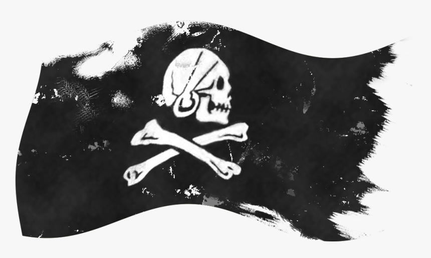 Flag Pirate Png - Black Pirate Flag Png, Transparent Png, Free Download