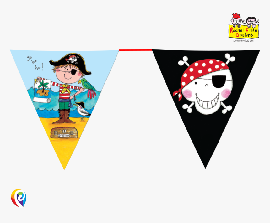 Transparent Finish Line Flags Clipart - Pirate Flag Bunting, HD Png Download, Free Download