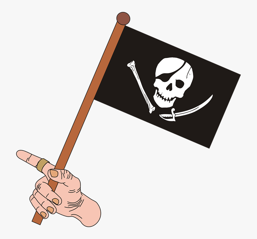 Graphics, Pirate, Skull, The Pirate Flag, Shin - Nepal Flag Clip Art, HD Png Download, Free Download