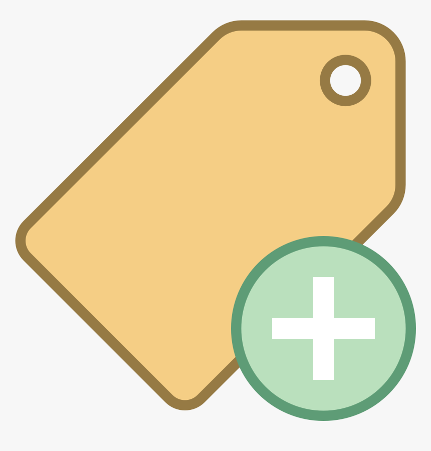 This Image Represents Adding A Tag - Cross, HD Png Download, Free Download