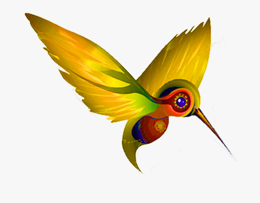 Yellow Humming Bird - Hummingbird, HD Png Download, Free Download