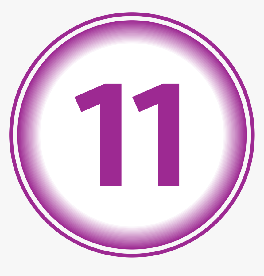 How To Calculate Soul Urge Number - Number 11 In Purple, HD Png Download, Free Download