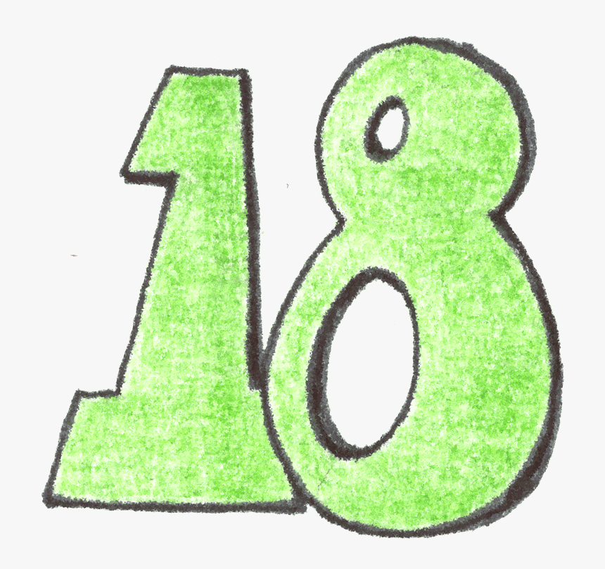 Favorite Number Why - Number 18 Clipart, HD Png Download, Free Download