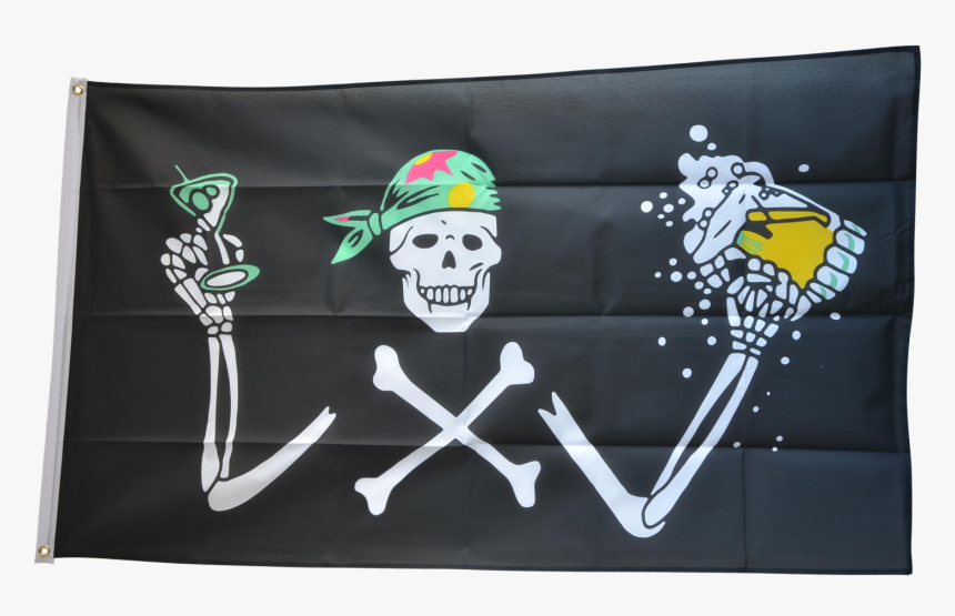 Pirate With Beer Flag - Pirate Beer Flag, HD Png Download, Free Download