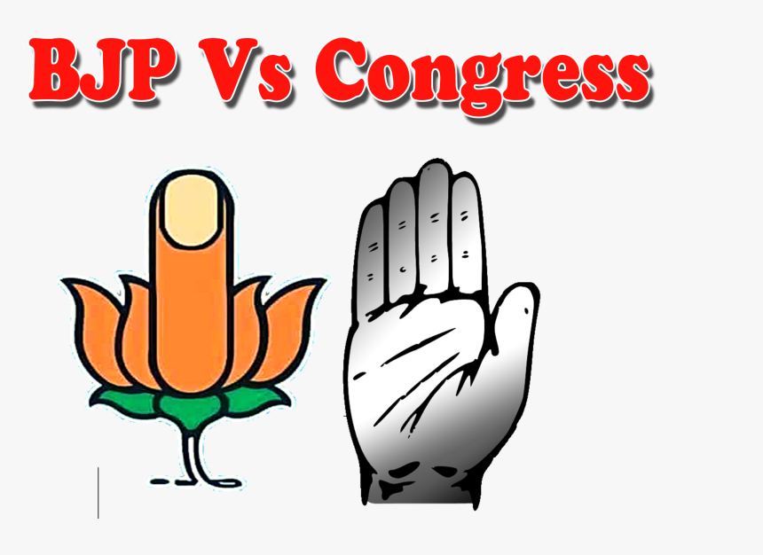 Bjp Vs Congress Png Transparent Image - Bjp, Png Download, Free Download