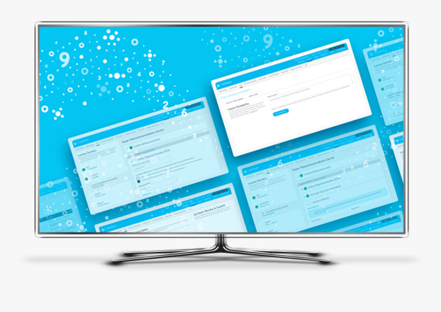 Tv Showing Number Porting Video - Computer Monitor, HD Png Download, Free Download
