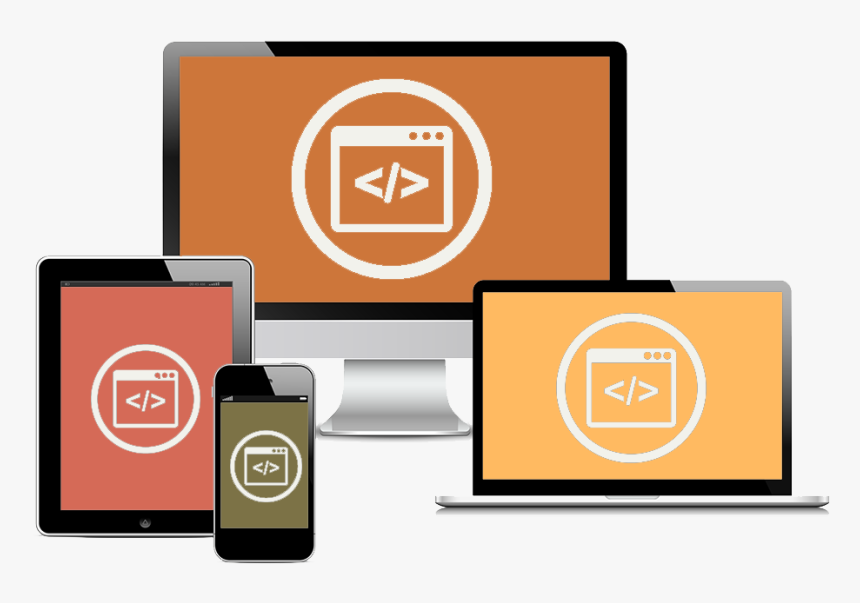 Modern Web Design Screens Alt - Web Design, HD Png Download, Free Download