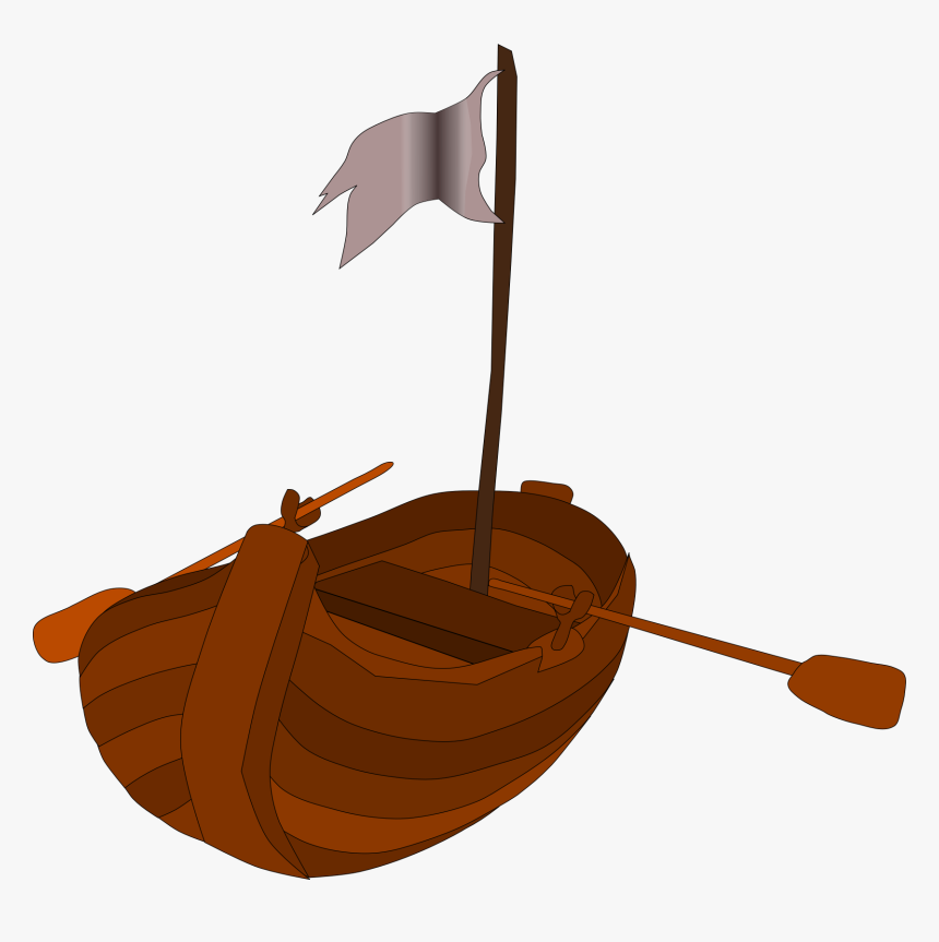 A Pirate Rowboat Clip Arts - Row Boat Png Cartoon, Transparent Png, Free Download
