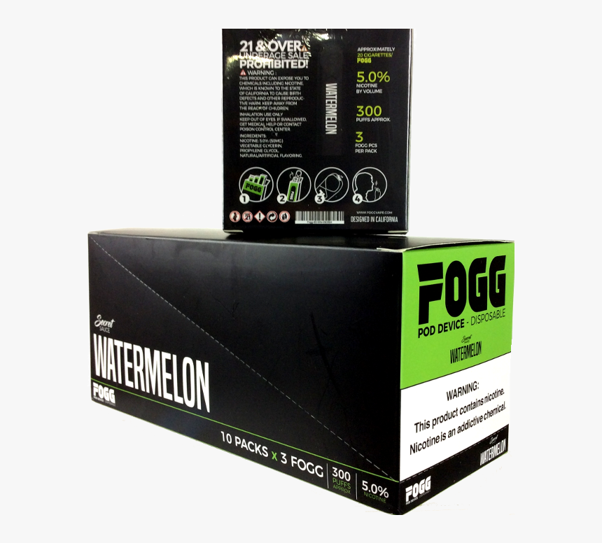 Fogg Watermelon Device - Box, HD Png Download, Free Download
