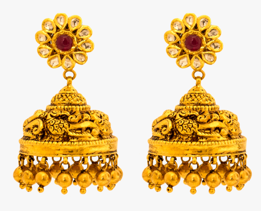 Posted On Oct 10, - Gold Earrings Design Png, Transparent Png, Free Download