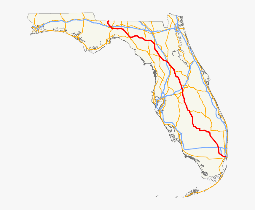 Florida State Road 60 Map, HD Png Download, Free Download