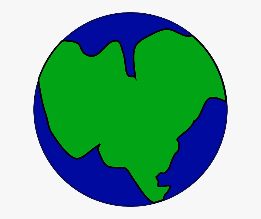 Pangea-hi - Earth As One Big Continent, HD Png Download, Free Download