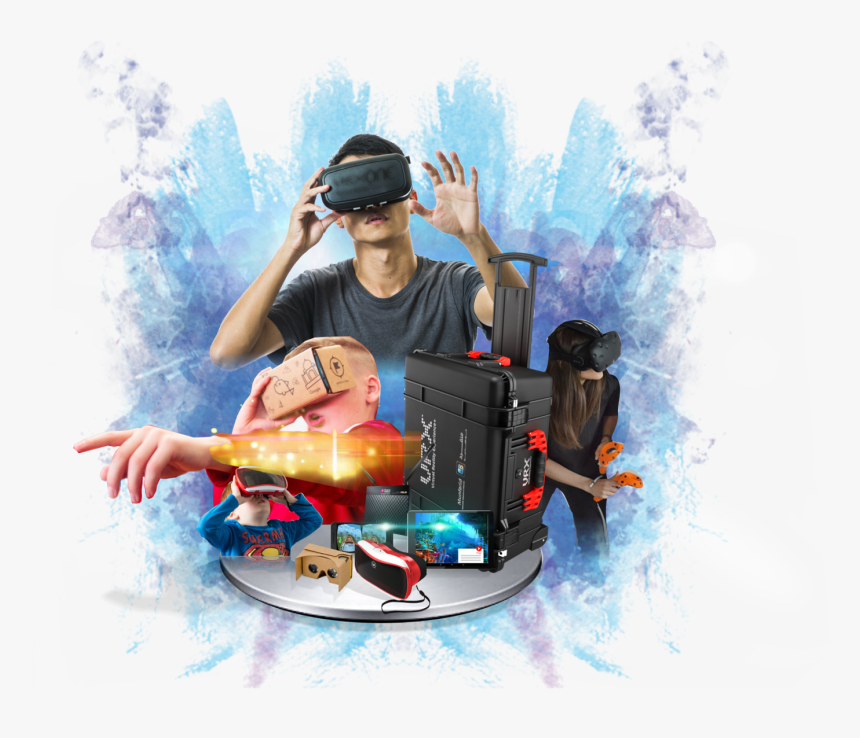 Virtual Reality Education Vrxone Kit - Virtual Reality Virtual Png, Transparent Png, Free Download