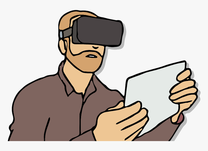 Transparent Vr Headset Png - Virtual Reality Cartoon Transparent, Png Download, Free Download