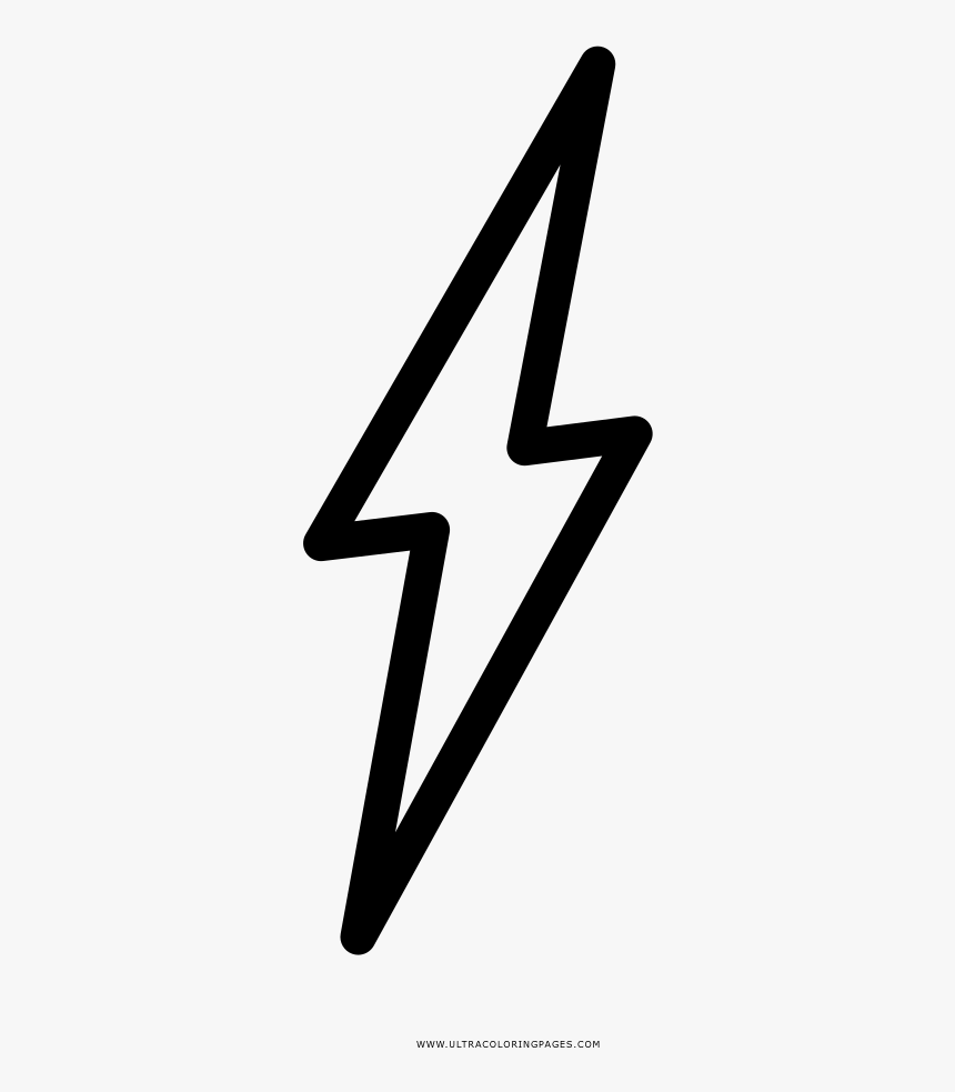 Lightning Bolt Coloring Page - Icon, HD Png Download, Free Download