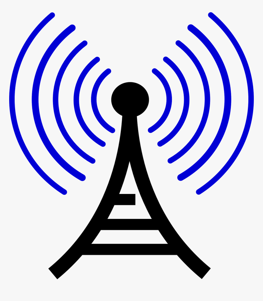 Broadcast, Tower, Radio, Wave, Telecommunication - Radio Waves Clipart, HD Png Download, Free Download