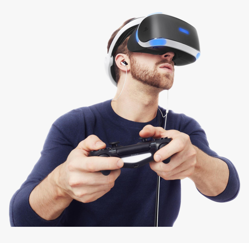 Playstation Visit Virtual Reality Vr Sony The Clipart - Ps4 Vr In Use, HD Png Download, Free Download